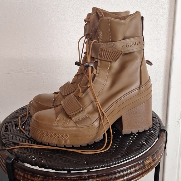 Converse Shoes - Converse GR 82 XX hi boot shoe wedge sneaker clove brown combat Women Sz 8